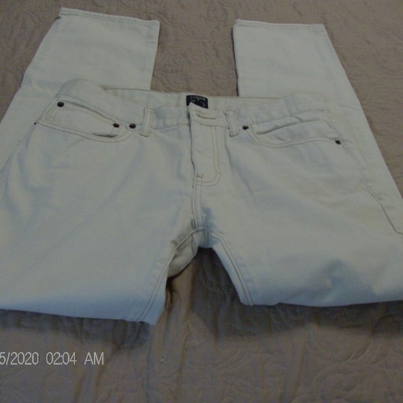 J. Crew Other - J. Crew White The Driggs 32 x 32 Straight Jeans